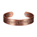 Vinterly Pure Copper Bracelets Vintage Viking Yggdrasil 15mm Adjustable Cuff Bangles Health Energy High Magnet Jewelry Resizable