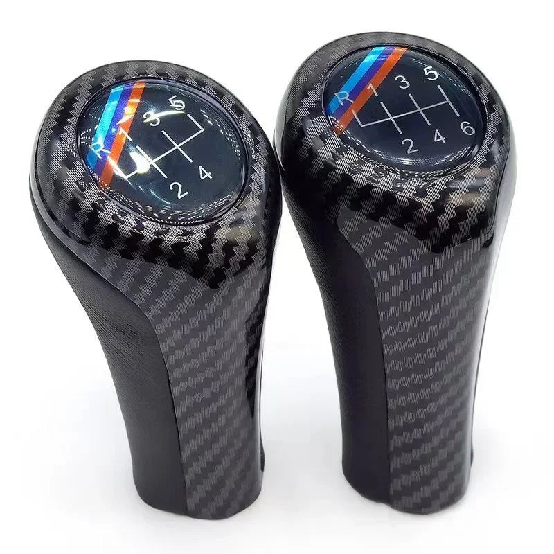 Carbon Leather Gear Shift Knob for BMW 1 3 5 6 Series M3 M4 M5 X5 X6 E30 E32 E34 E36 E38 E39 E46 E53 E60 E83 E84 E87 E90 E91 E92