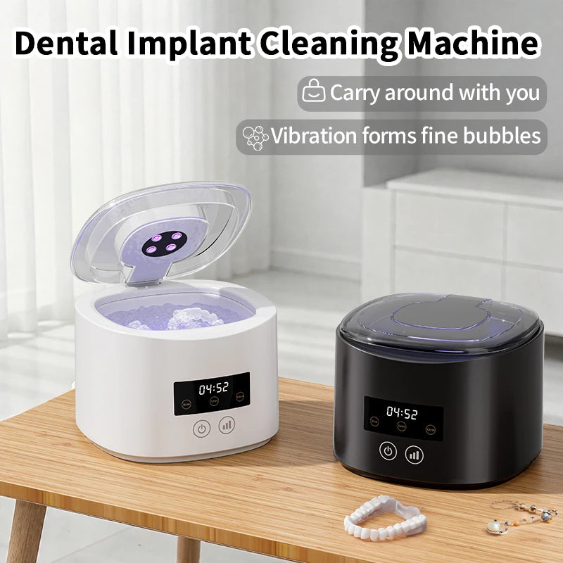 50KHZ USB Rechargeable Ultrasonic Braces Cleaning Machine Multi-Function for Invisible Retainer Denture And Jewelry Care