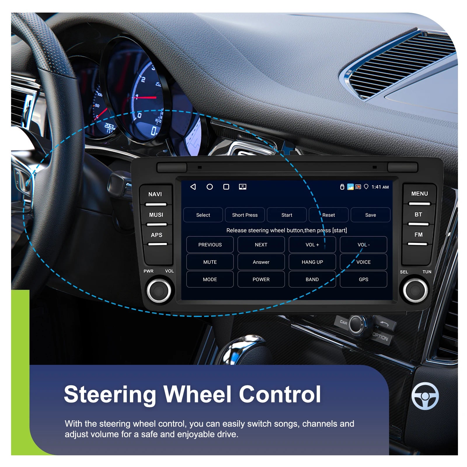 4+64G 8inch Wireless Carplay Android Auto For Skoda Octavia 2 A5 2004-2013 Car Radio CarPlay GPS Navigation WIFI RDS Stereo