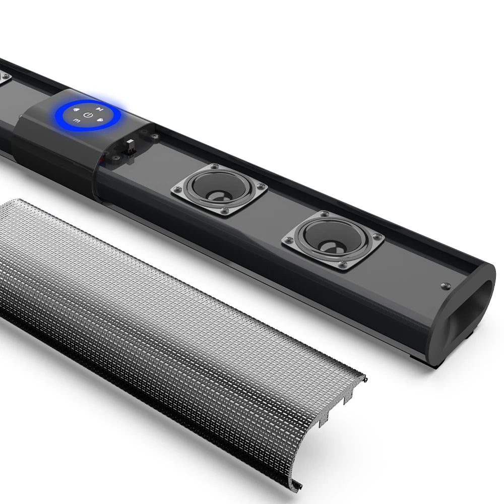 Système d'enceintes barre de son Bluetooth sans fil, haut-parleur super puissant, filaire, sans fil, stéréo surround, Home Cinéma, TV, projecteur