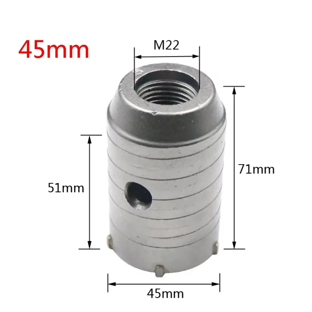 40mm-60mm Concrete Hole Saw Round Shaft Metal Cutting Masonry Construction Tool Heavy Duty High Strength