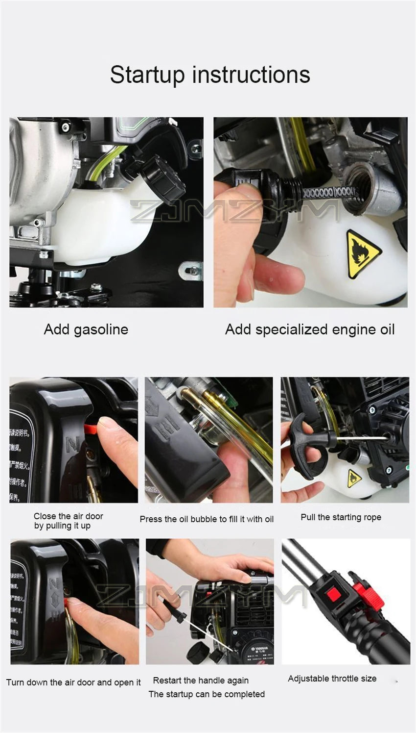 Four-stroke Backpack Lawn Mower Agricultural Grass Cutter Garden Tools High Power Engine Lawn Mower 0.9kw 7000r/min