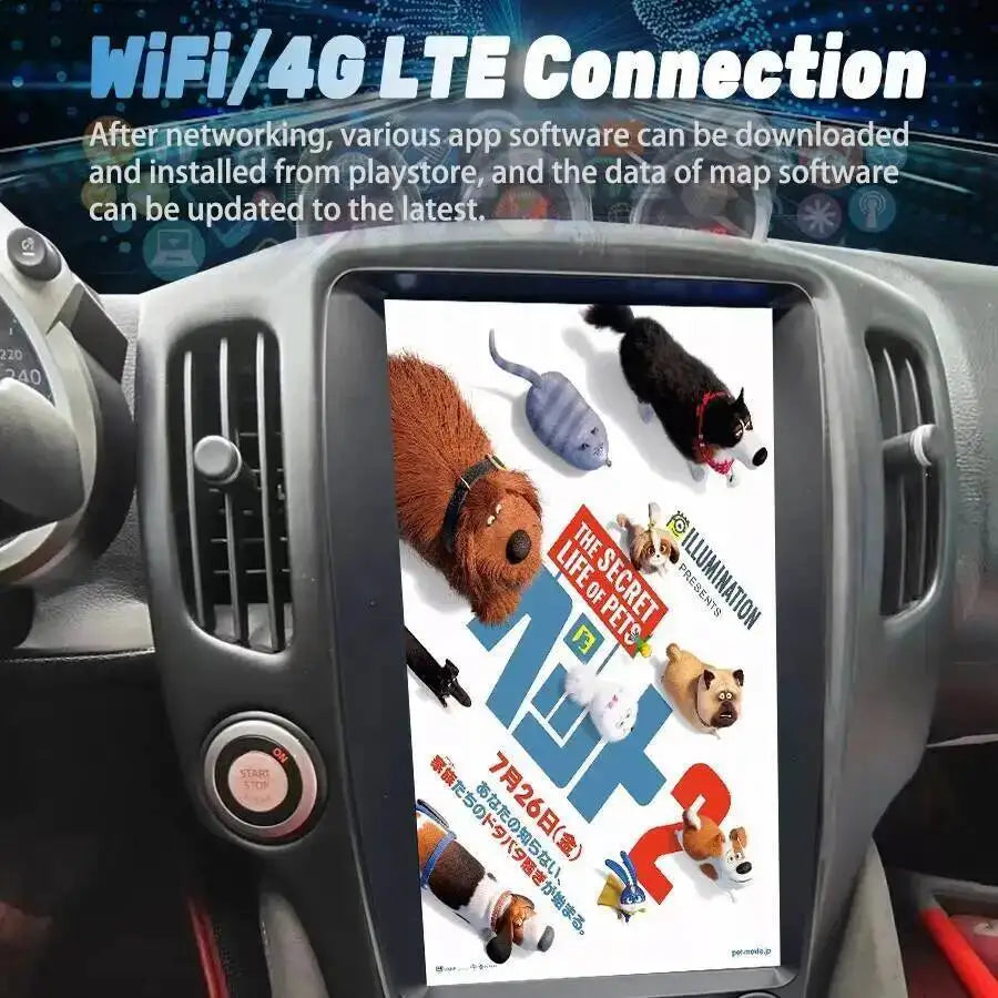 Autoradio GPS Auto BT DSP 8+256GB Stéréo Pour Nissan 370Z 2008 - 2019 Android 15 Multimédia Automobile 13.8Inch Carplay Unité Principale