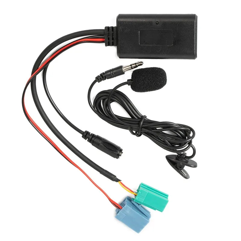 New Car Bluetooth Module AUX Adapter with MIC Handsfree Audio MP3 Music Adapter AUX Audio Cable for Renault Update List Radio