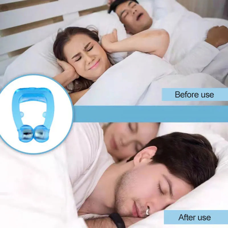 NEW Silicone Magnetic Anti Snoring Device Stop Snoring Mini Nose Clip Improve Sleeping For Men/Women Beauty Health 1/2/4PCS