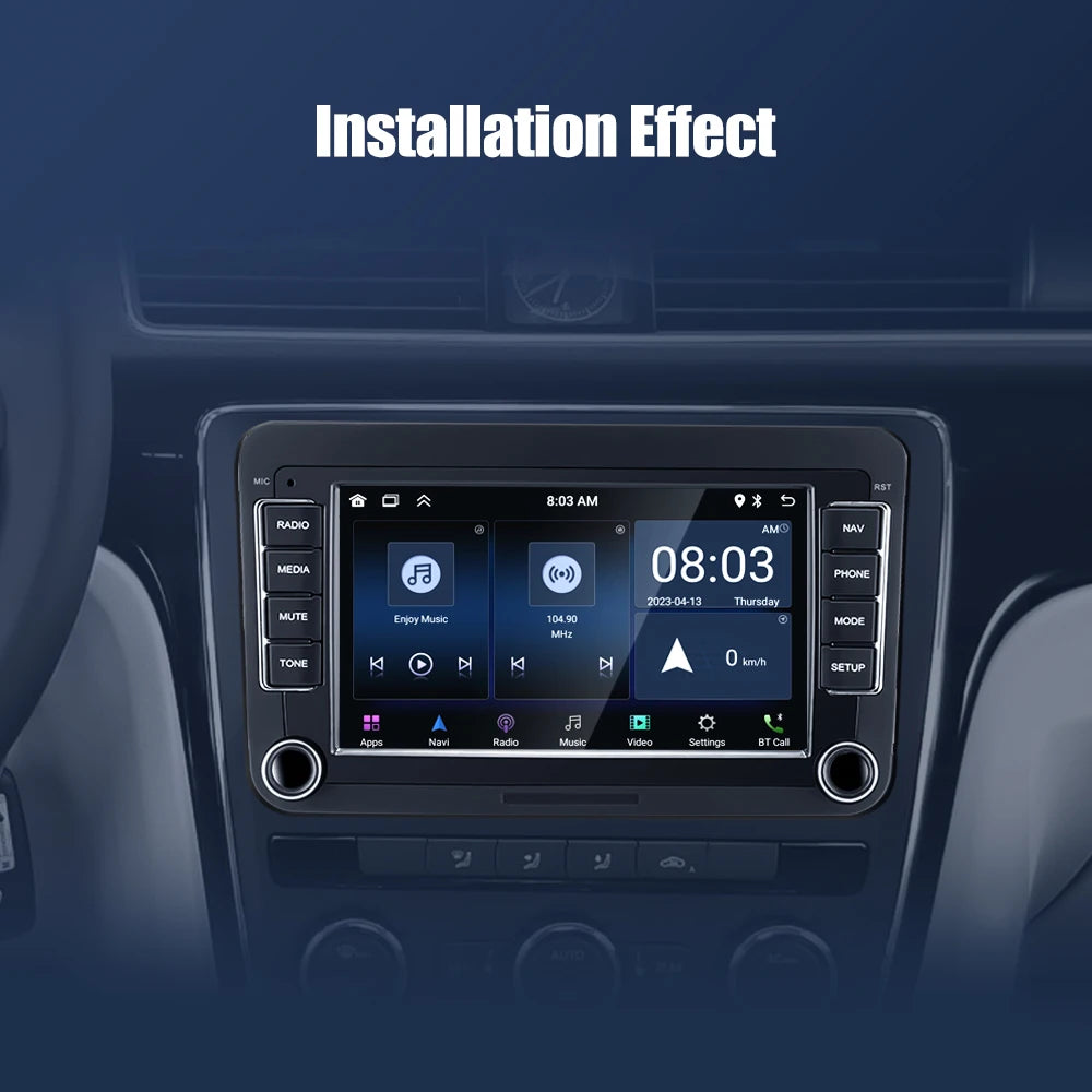 2 Din Android Car Radio Multimedia Player GPS WiFi Carplay For VW Volkswagen Skoda Octavia golf 5 6 touran passat B6 polo Jetta