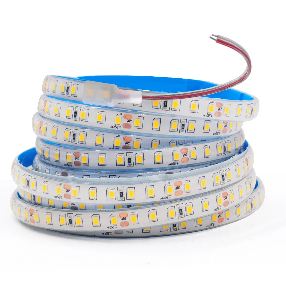 IP68 Waterproof LED Strip 12V 2835 120Leds/m Flexible Tape Outdoor Home Decor 0.5m-10m Ribbon Rope LED Lights 3000k 4000k 6000k