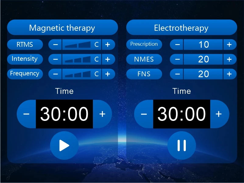 RTMS repetitive transcranial magnetic stimulator for insomnia stroke  depression anxiety schizophrenia autism HYPERactivity