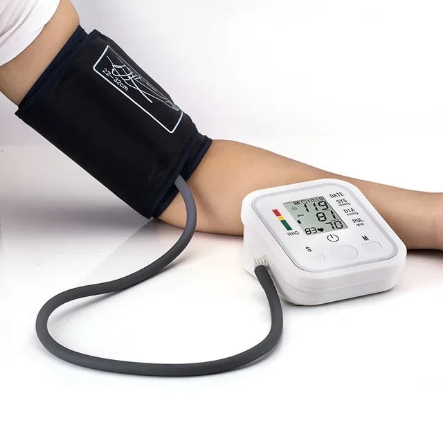 Spanish Voice Arm Automatic Blood Pressure Monitor BP Sphygmomanometer Pressure Meter Tonometer for Measuring Arterial Pressure