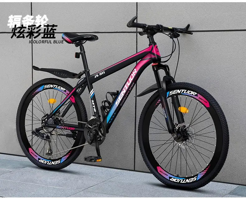 Mountain bikes for adults variable speed off-road racing shock-absorbing bikes for adults boys girls and students aged 8 to 15