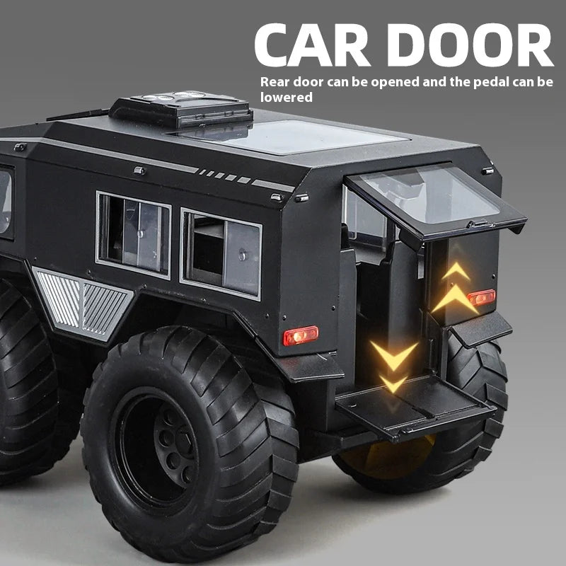 1:24 Scale Sherp ATV Model Car with LED Lights - Realistic Detail for Kids' Adventure Play - Cross-Country Fun, Toy Vehicle