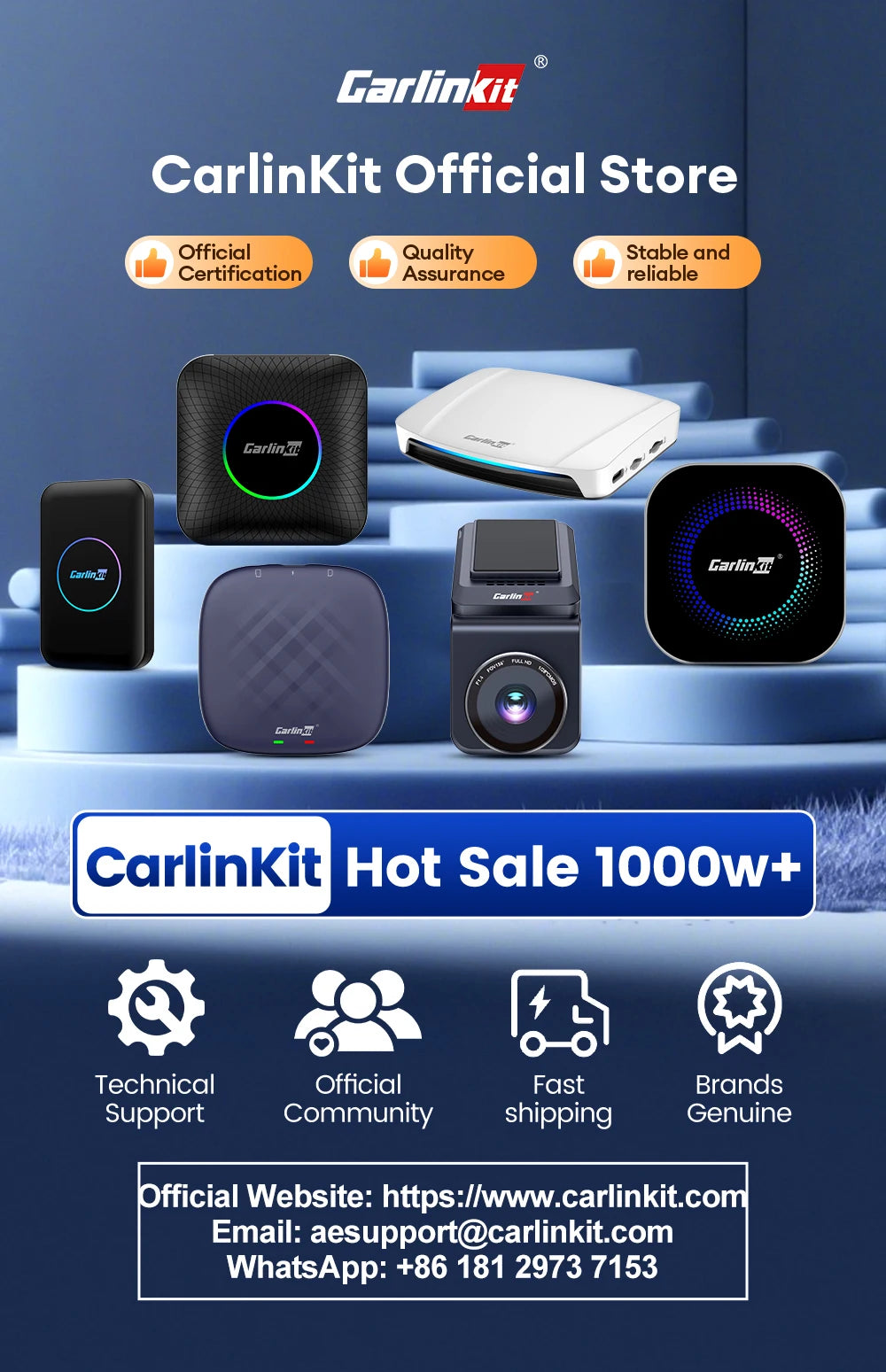 Mini Ultra 3 CarlinKit Wireless Android Auto & CarPlay Adapter 2.4Ghz&5Ghz WiFi BLE Auto Connect OTA Upgrade Mini Smart Car Box