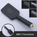 Hand-held Shower Head Water Saving Black Bathroom Rainfall Shower Nozzle Aerator High Pressure handheld Shower Head