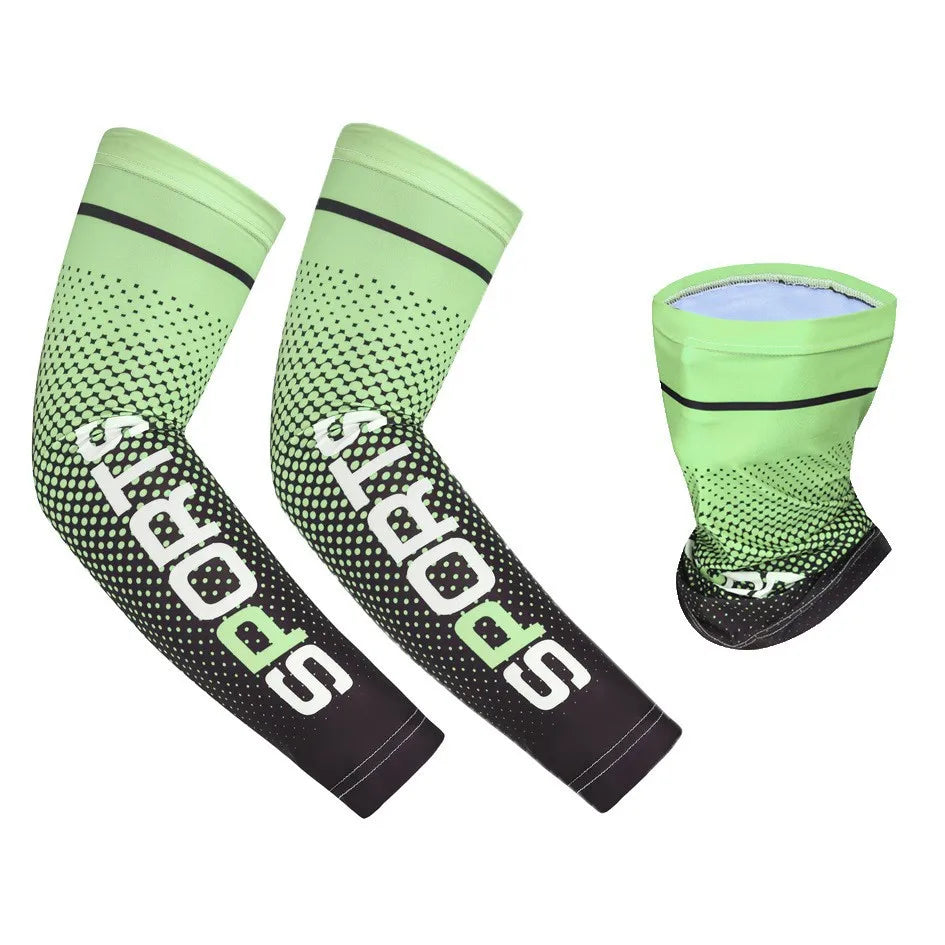Ice Silk Sunscreen Mask For Men Women Outdoor Cycling Face Cover Solid Color Neck Wrap UV Protection Ear Bandana Scarf Summer