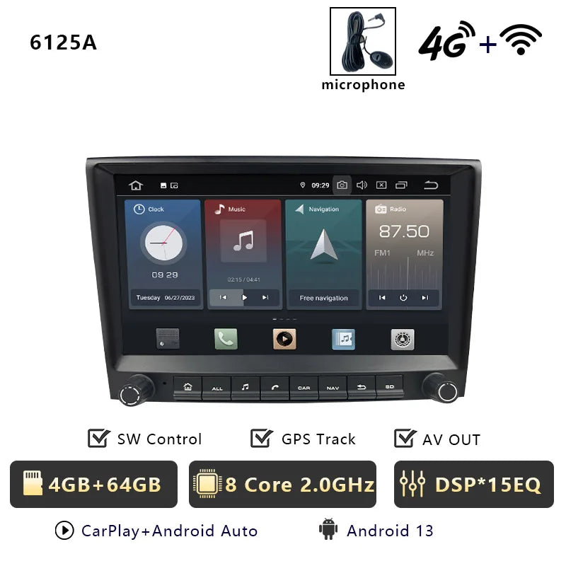 CHSTEK Carplay Android 13 For Porsche 911 987 997 Cayman Boxster Car Radio Player Multimedia GPS WIFI 4G RDS Bluetooth Autoradio