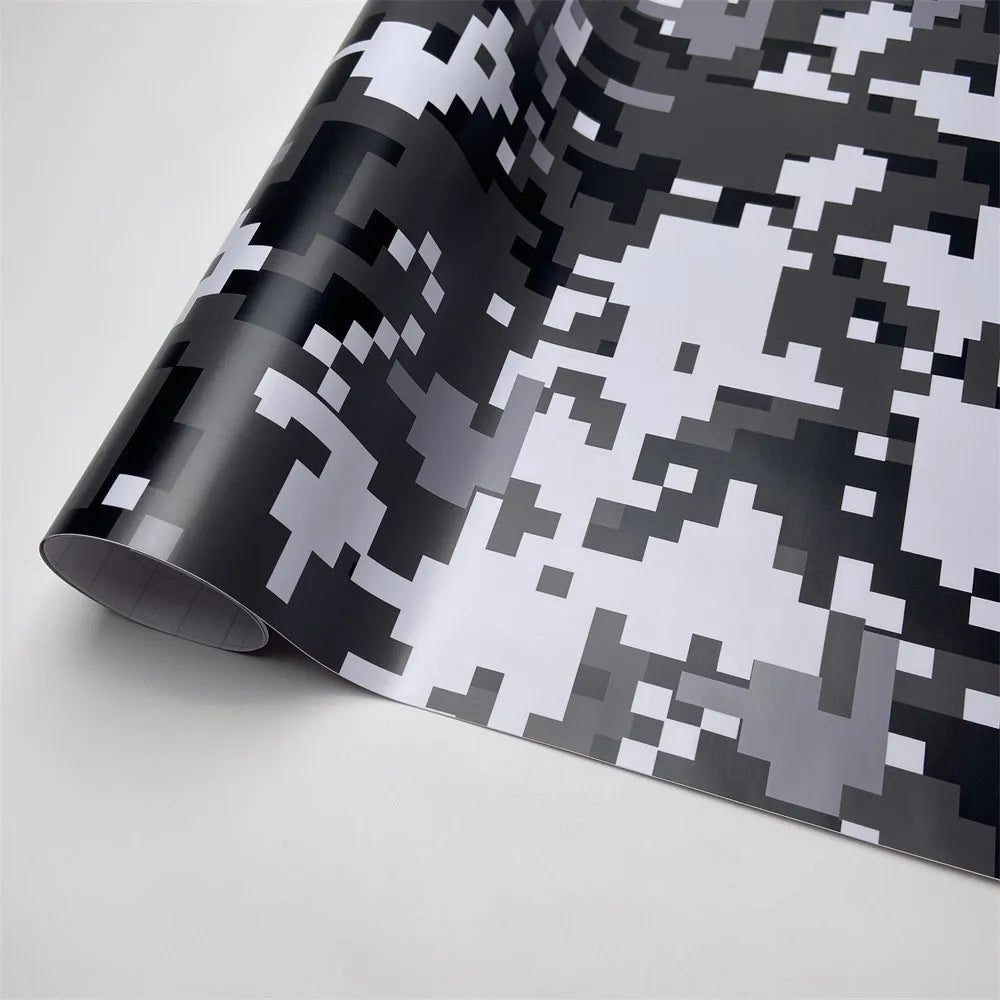 Stealth Camouflage Vinyl Wrap Film Pixel Camo Pattern Motorcycle Wrapping Sheet DIY Sticker for Car Computer Bicycle Console