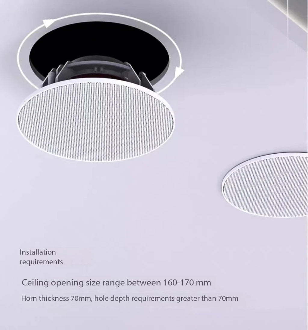 High Quality Home Theater Ceiling Speakers 30W High Power Host Wiring-free Wireless Bluetooth Connection With Remote Control