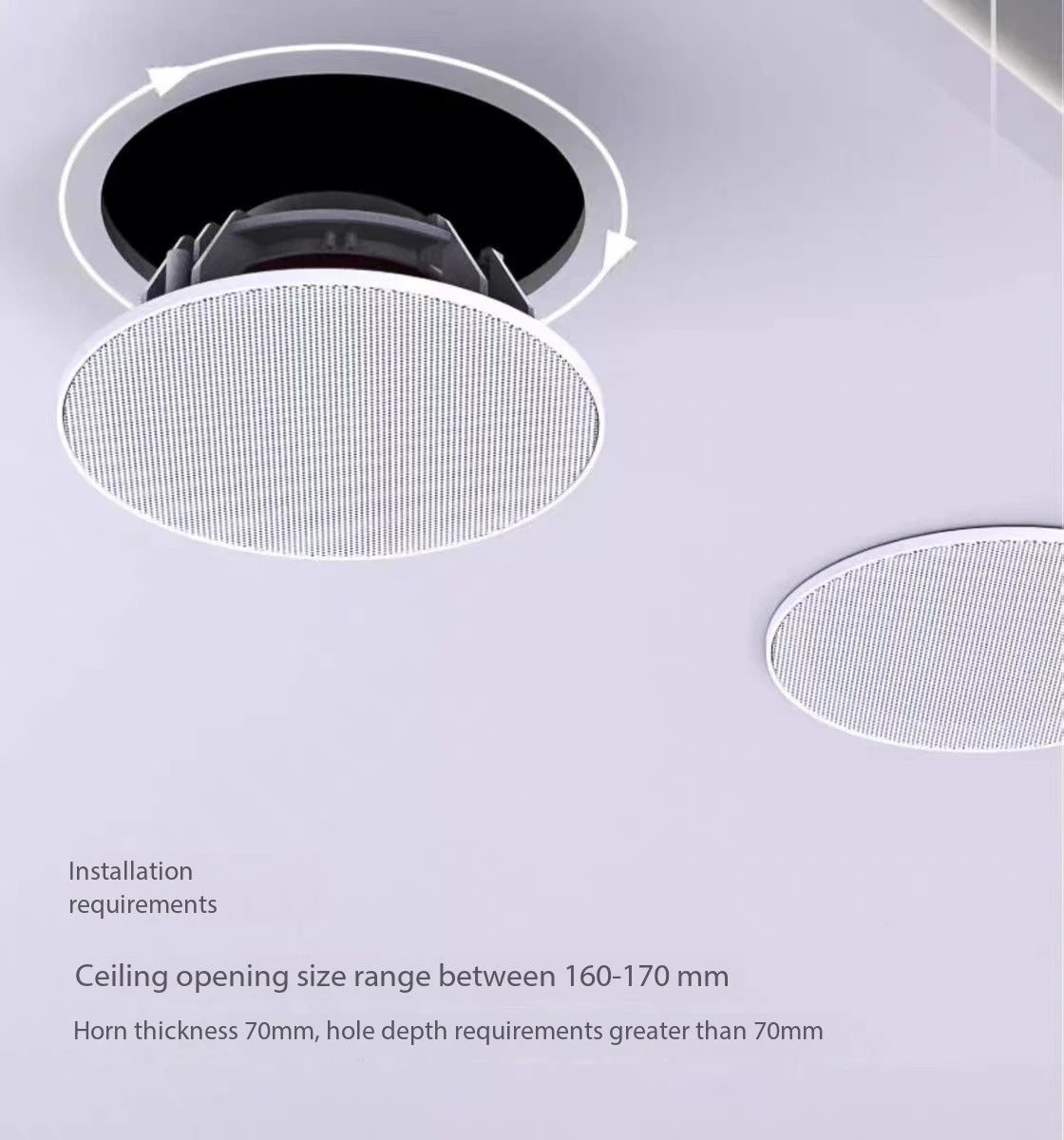 High Quality Home Theater Ceiling Speakers 30W High Power Host Wiring-free Wireless Bluetooth Connection With Remote Control