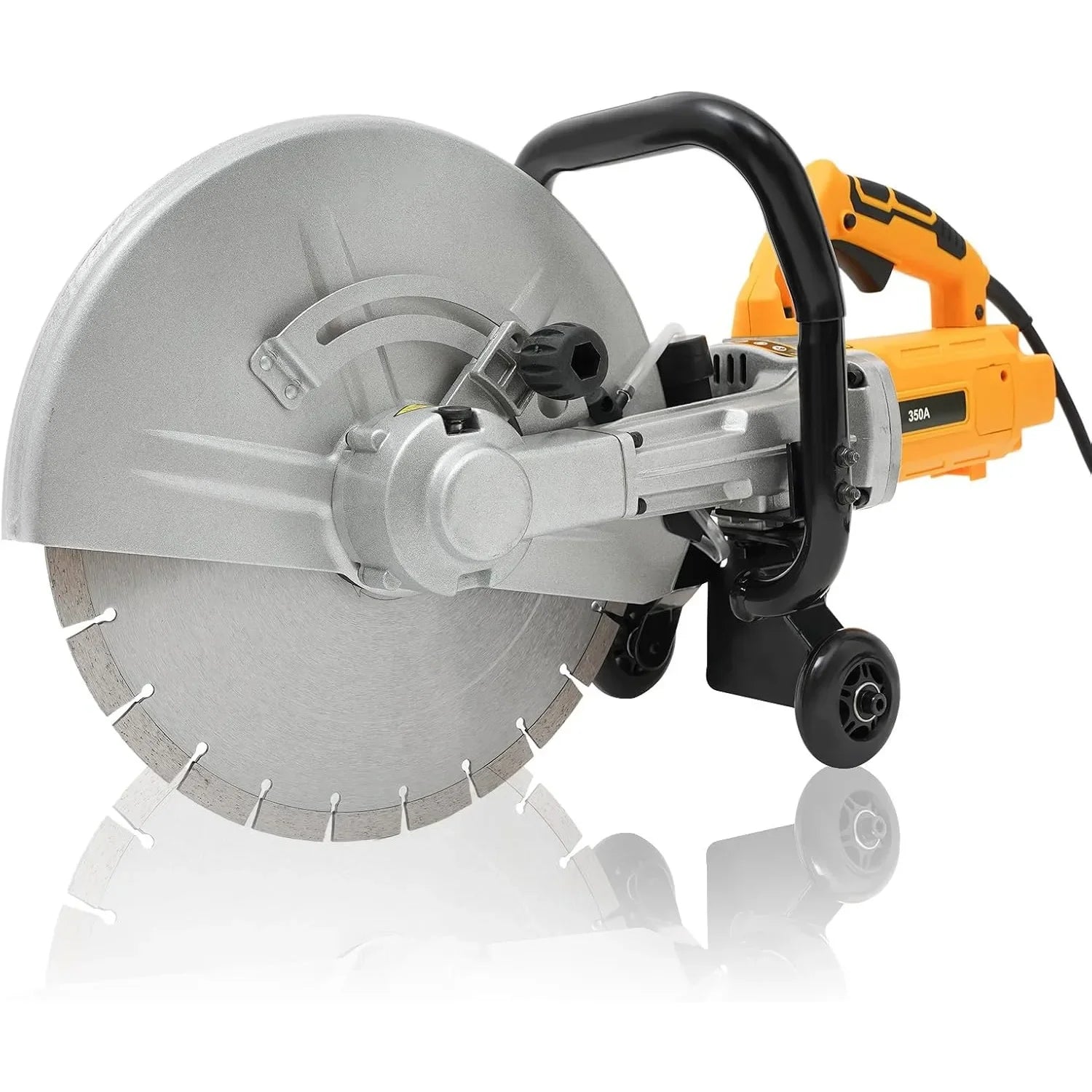 Electric Stone Saw, Concrete Cutting Cutter with 350 mm Saw Blade, 3000 W, Stone Cutter,Dust-free Cutting Separator w/Water Pump