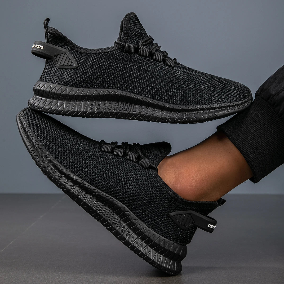 YRZL Mens Running Breathable Lightweight Sneakers Men Casual Sports Shoes Anti Slip Walking Shoes Comfortable Gym Training Shoes