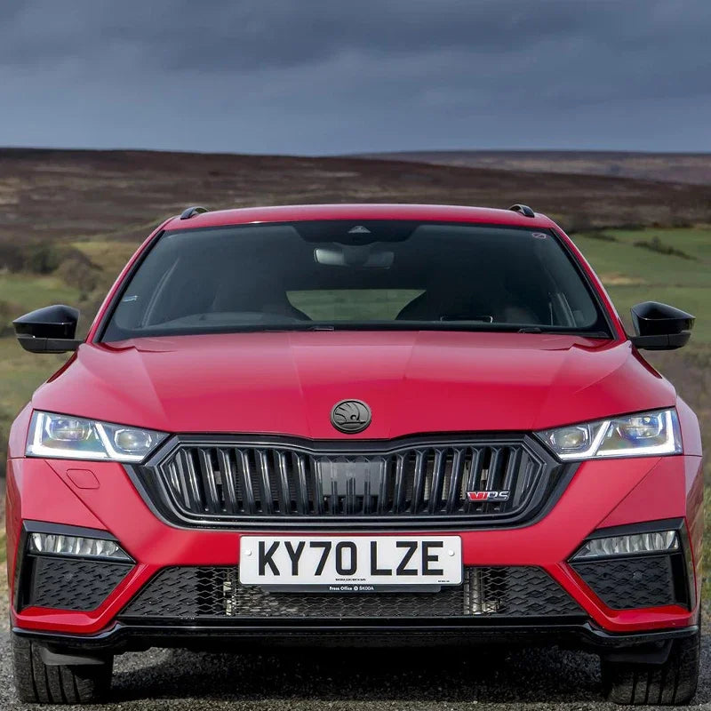 80mm 90mm ABS Emblem For Skoda Fabia 1 2 Octavia a7 RS Superb Rapid Yeti Karoq Vision Car Head Front Rear Boot Tailgate Sticker