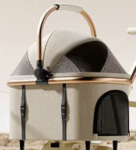 Luxury Lightweight Pet Stroller Foldable Detachable Carrier for Small Dogs Cats Cat Dog Strollers Pet Products