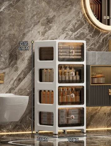 4/5/6floors drawer-type slit storage cabinet ultra-narrow slit cabinet for refrigerator multi-layer storage rack for bathroom