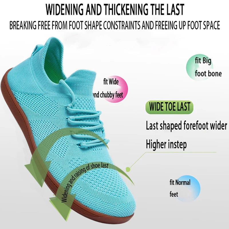 Minimalist Barefoot Shoes Unisex Lightweight Breathable Zero Soles Wide Toe Men's Running Shoes Outdoor Casual Walking Shoes