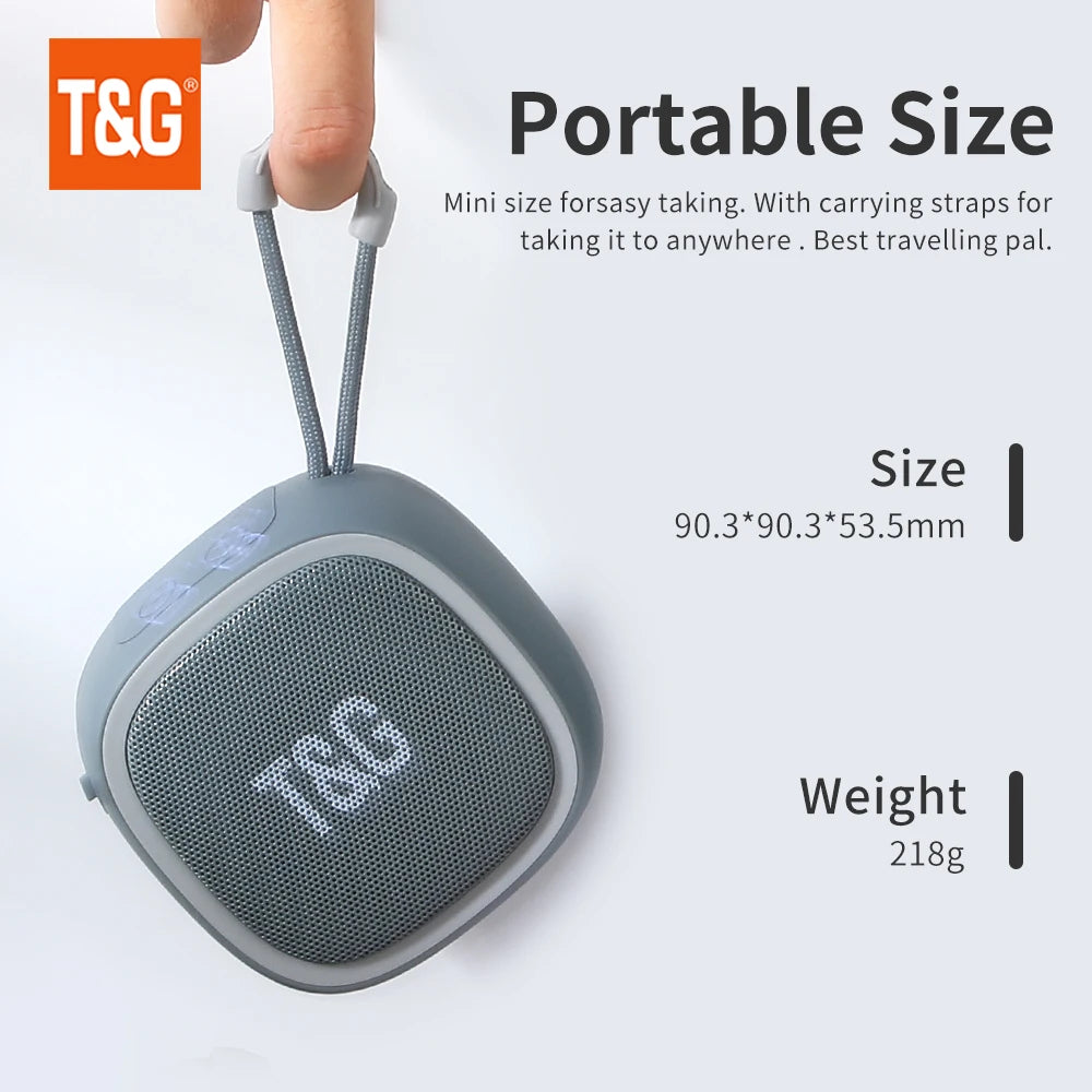 Enceinte Bluetooth Mini Portable Sans Fil Haut-parleurs Puissants TWS BT 5.3 Boîte Son HIFI Haut-parleur Prend en Charge la Carte TF Radio TG659