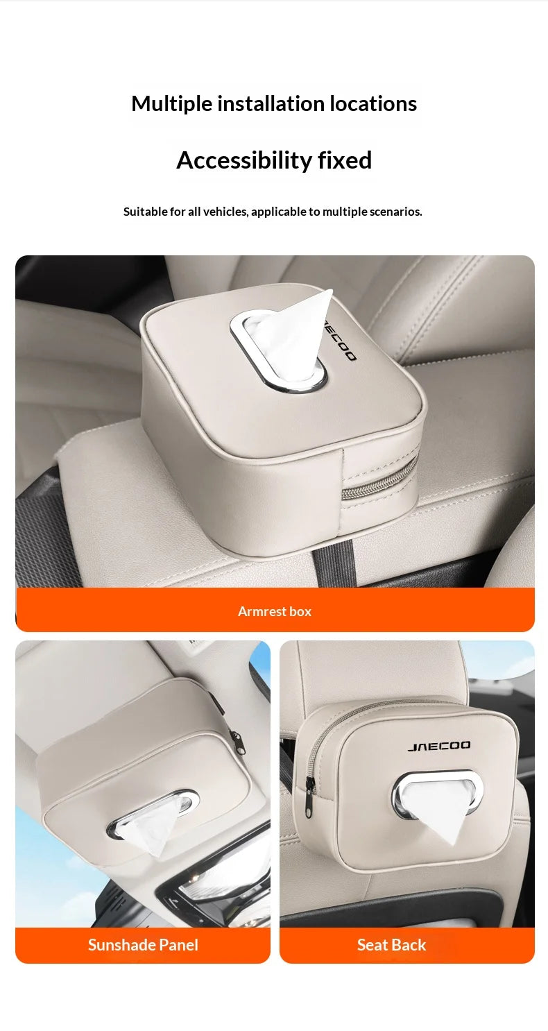 Suitable for JAECOO J5 J6 J7plus jaecoo J8 J7Phev car center console car mounted tissue box hanging bag tissue bag