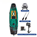 Modular Kayak LLDPE Fishing Boat Motorized Canoe Seat Paddle Rotomolded Portable Take Apart Raft Angling Drift Engine Water Gear