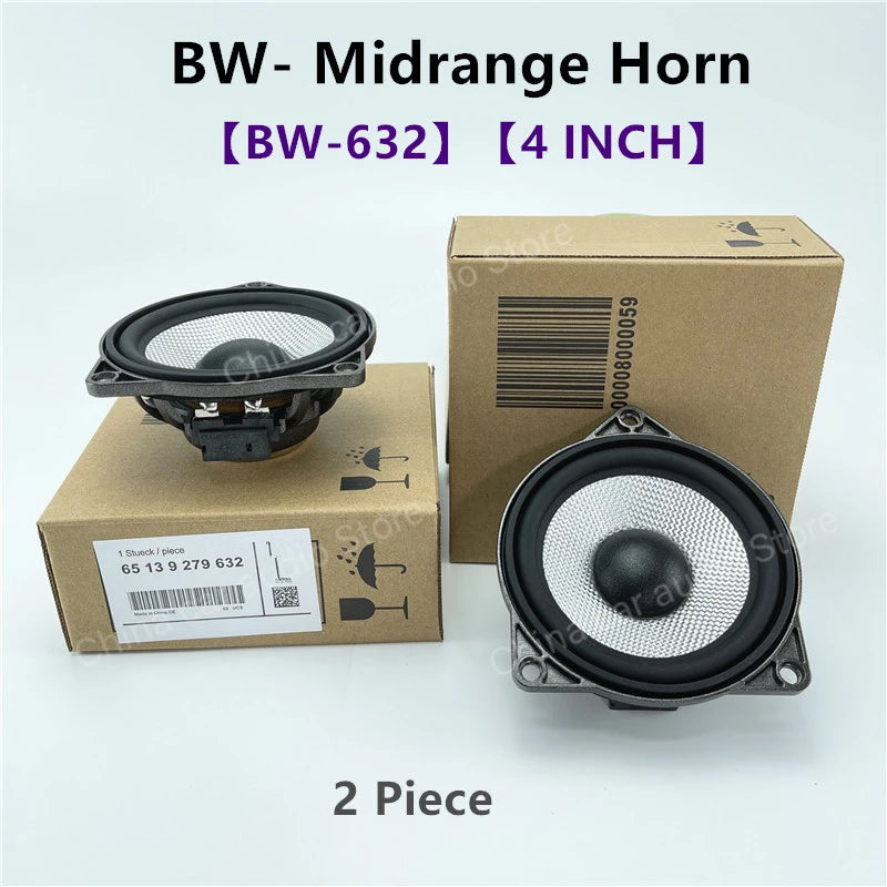 Car Midrange Speaker Tweeter Kit 4 Inch For BMW F10 F11 F15 F16 F20 F22 F23 F25 F26 F30 F32 F34 F47 F48 G20 G30 E60 E90
