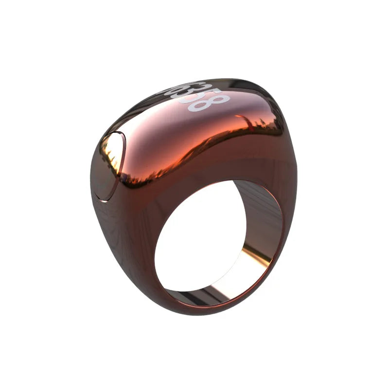 Portable Digital Screen Electronic Ring with Timer Function Counting Wearable Vibration Reminder Health Fitness Tracker Ring