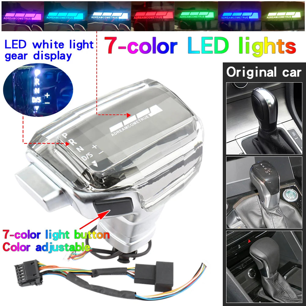 Led Gear Shift knob Dsg For Volkswagen Vw Golf 7 jetta Mk6 MK7 Passat CC B8 touran Tiguan Automatic Transmission Gearbox Handle