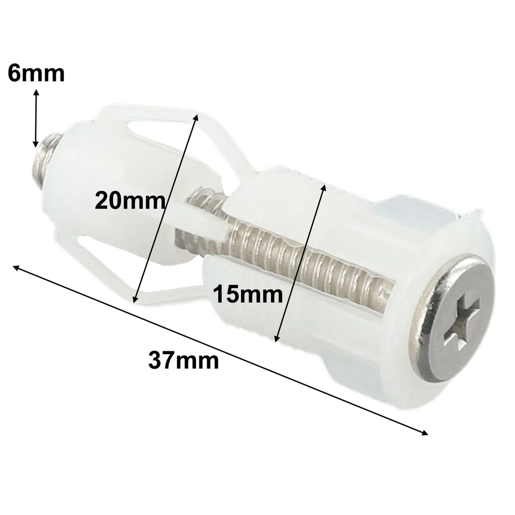 2pcs Top Fix Toilet Seat Screws Nut Cover Lid Pan Fixing WC Blind Hole Fitting Kits Replacement Toilet Seat Screws Bathroom Part