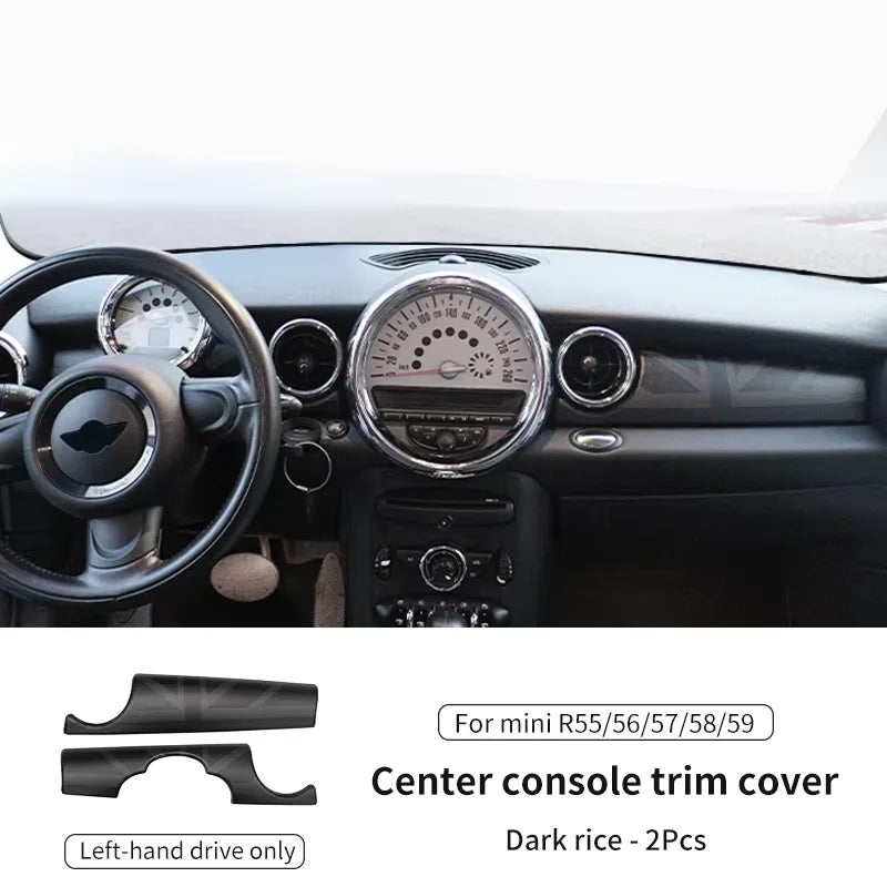 Car Dashboard Decal Leather Sticker For Mini Cooper R56 R55 R54 R57 R58 R59 Car Accessories Styling Only Left handdrive
