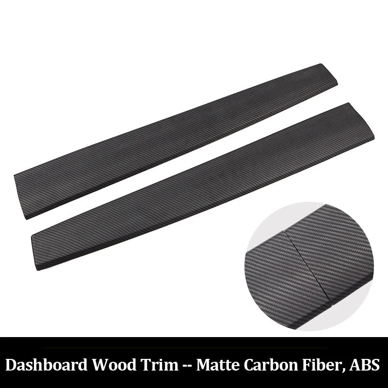 for Tesla Model Y 3 2023 ABS Carbon Fiber Center Console Wrap Cover Kit Dashboard Armrest Door Side Trim Sticker Accessories
