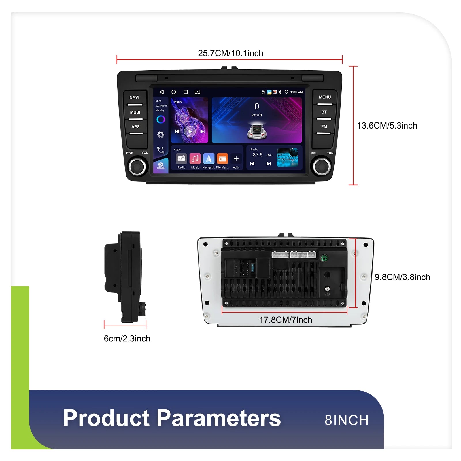 4+64G 8inch Wireless Carplay Android Auto For Skoda Octavia 2 A5 2004-2013 Car Radio CarPlay GPS Navigation WIFI RDS Stereo