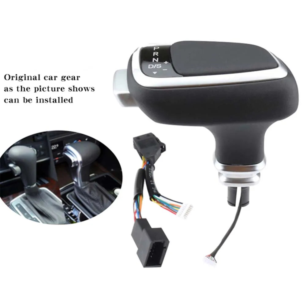 For Audi A4 A5 B8 B7 A7 A6 C6 C7 Q5 8r Q7 4l 8l A3 8P Gear Shift Knob Lever stick LED Light Gearbox Handle Leather Car Automatic