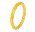3d hard gold rings 24k pure gold finger rings gold flower ring big size 10.5 wedding jewelry