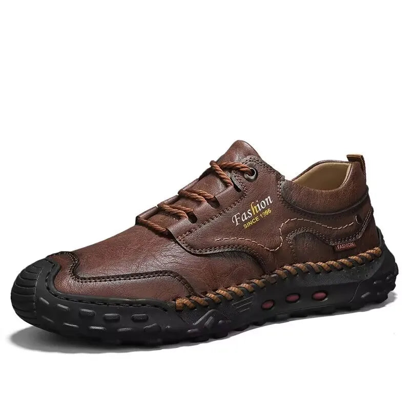 New Genuine Leather Mens Casual Shoes Fashion Lace Up Business Oxford Shoes for Men Outdoor Walking Sport Shoes Tennis Masculino