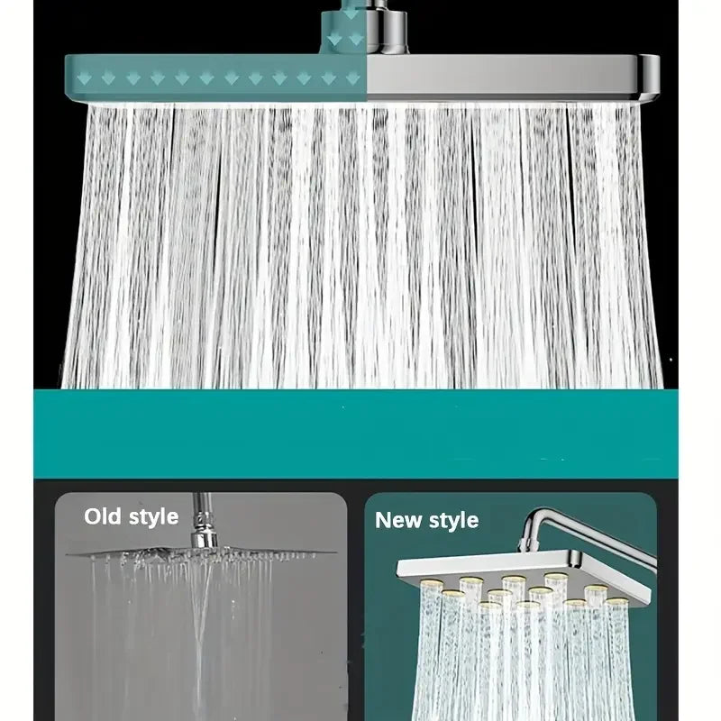 10-inch Overhead Shower Universal Large Shower Head Pressurized Anti-blocking Shower Head Bathroom Hotel Small Waist Shower
