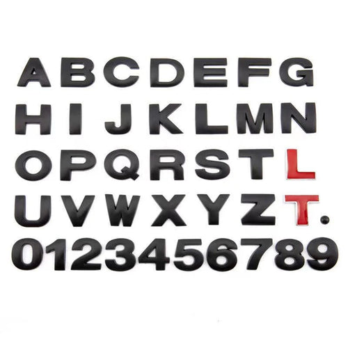 3D Metal Car Letters Emblem