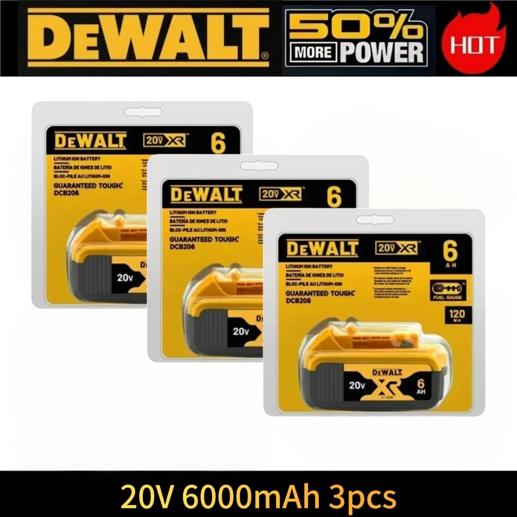 Batterie Dewalt 20V d'origine, 5AH 6AH Batterie Dewalt, Outils Électriques DeWalt Série DCF DCD DCG DCS DWE Livraison Aérienne Gratuite
