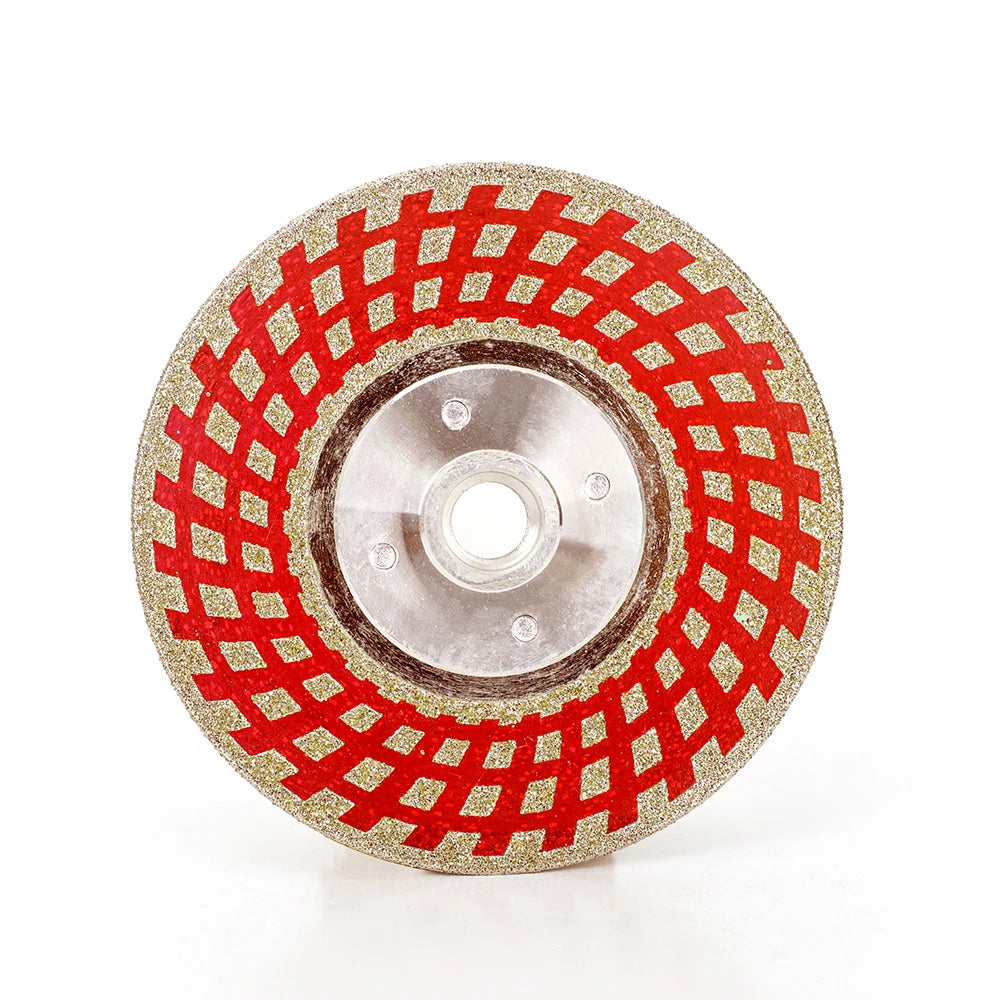5"125mm M14 Flange Electroplated Diamond Cutting Disc Stone Concrete Floor Tile Grinding Pad Polishing Block Abrasive Saw Blade