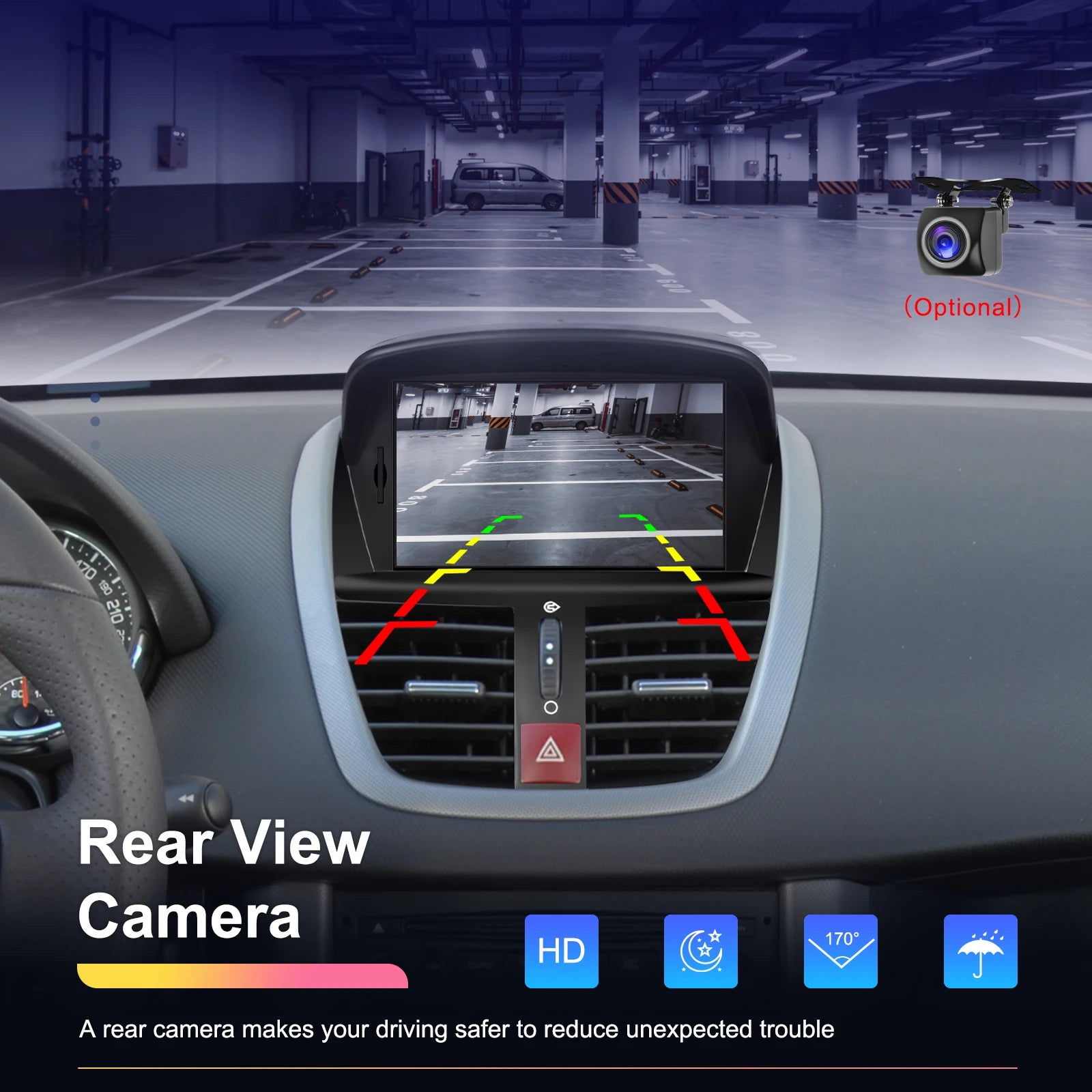 Podofo 7'' Carplay  Android 2din Carplay Car Radio For Peugeot 207 2008-2014 Bluetooth GPS Navigation FM RDS Radio Receiver