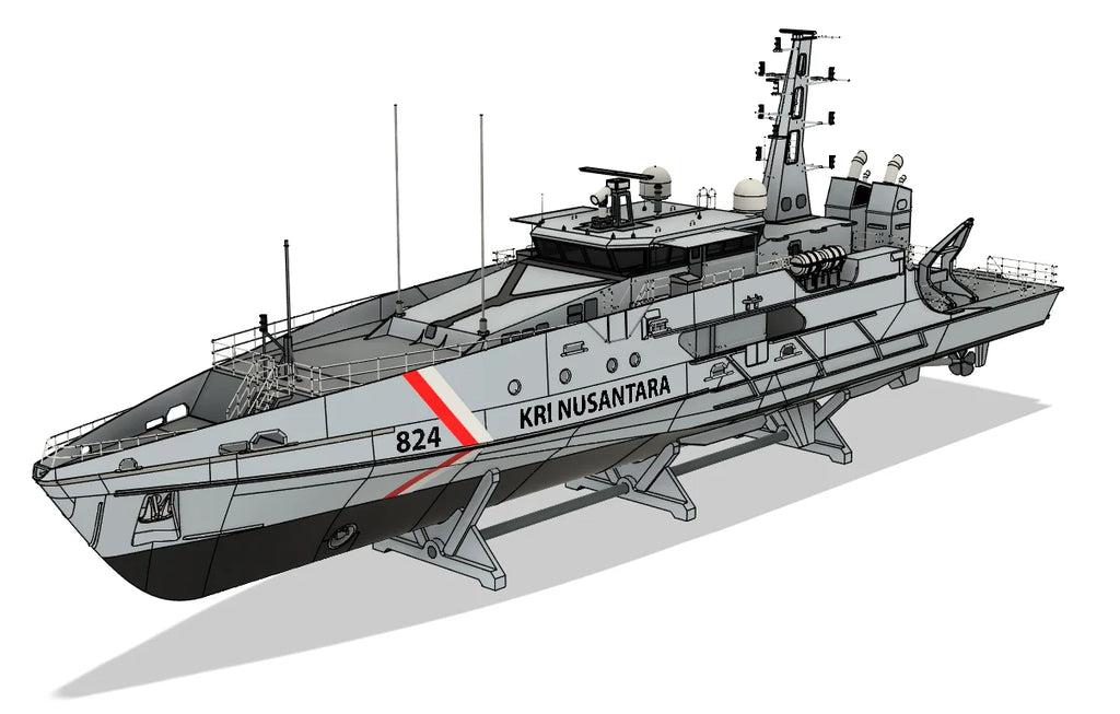 1/48 RC Australian Cape-class Patrol Boat Model Kit Hand-assembled Ship Model Toy Gift DIY Navy Battleship Model Kit Attack Ship