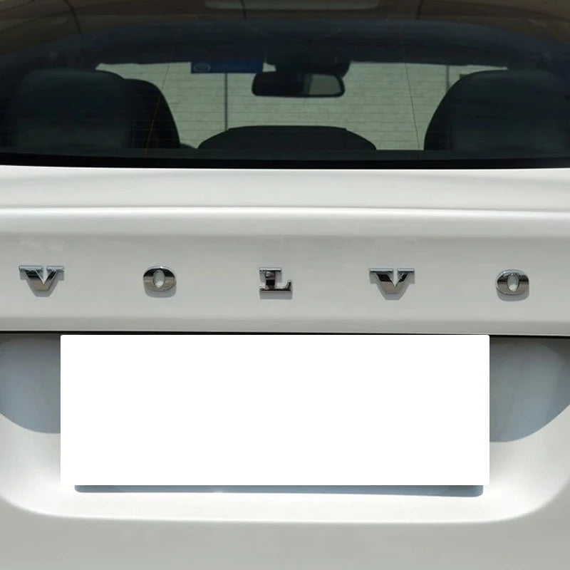 Volvo Car Letter Badge Auto Trunk Metal Stickers For Volvo Xc60 Xc90 V40 V60 S60 V50 V90 S80 C40 XC40 V70 XC70 C30 C70 Rdesign