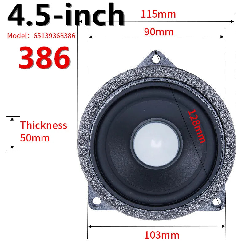 Car 4.5 Inch Midrange Speaker For BMW F10 F11 E84 E90 E91 E92 E93 5 Series Loudspeaker Front Door Audio Sound Music Speaker Kit